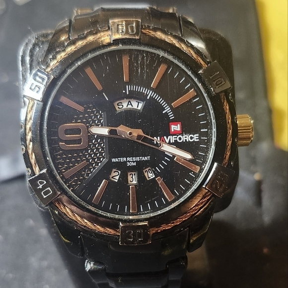 naviforce Other - Mens Navi-force black and copper